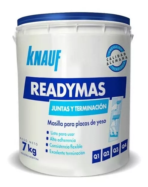 Masilla x 7kg knauf readymas juntas y terminacion